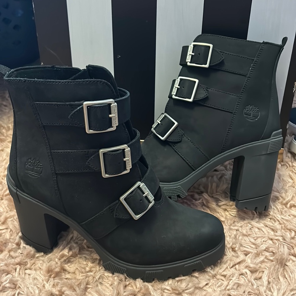 Brand new timberland heeled boots